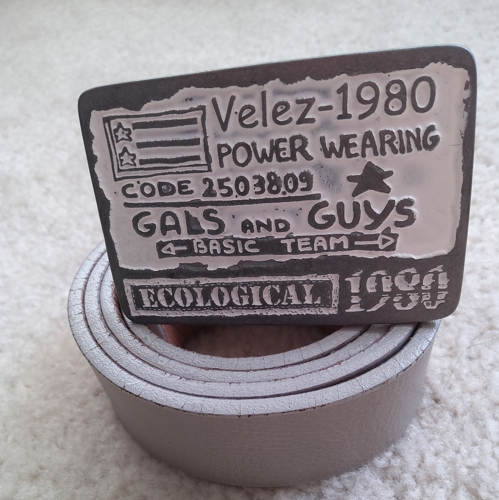 VELEZ Belt large leather